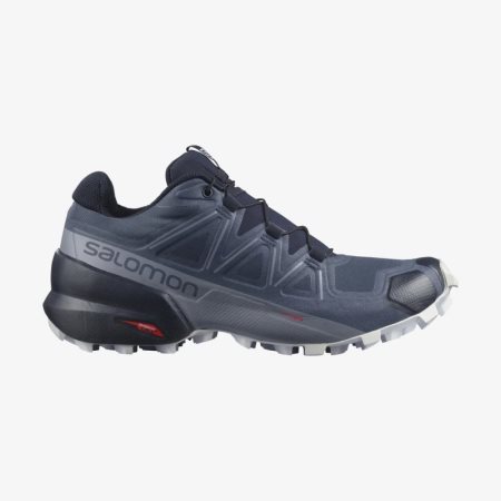 Salomon SPEEDCROSS 5 Womens Trail Running Shoes Navy UK KISH